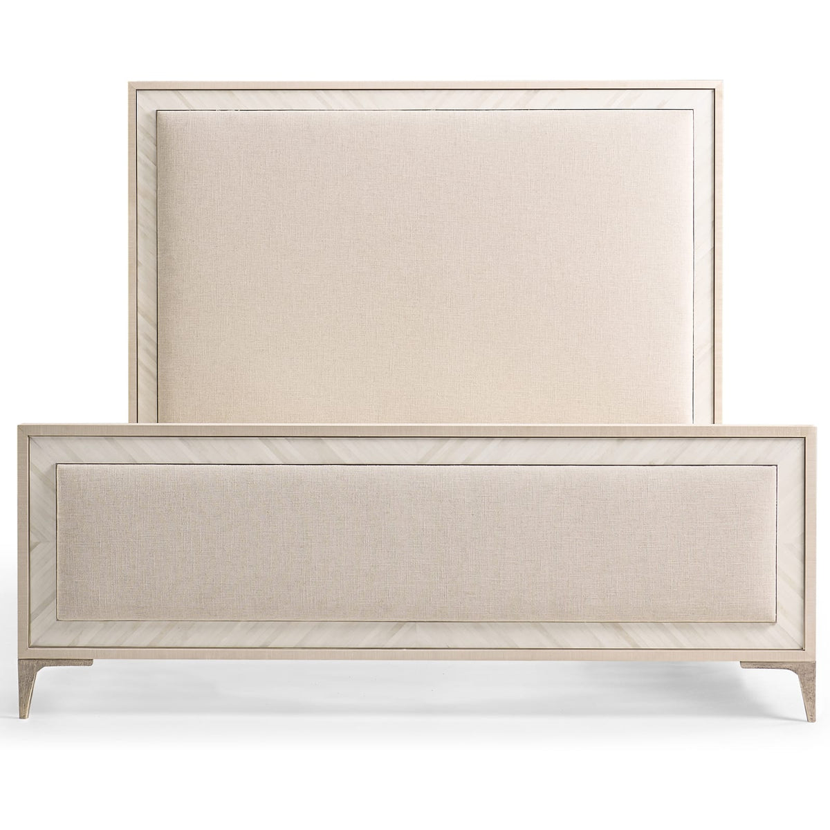 Jonathan Charles Sleeping Tideline Bone & Linen Upholstered UK Super King Bed House of Isabella UK