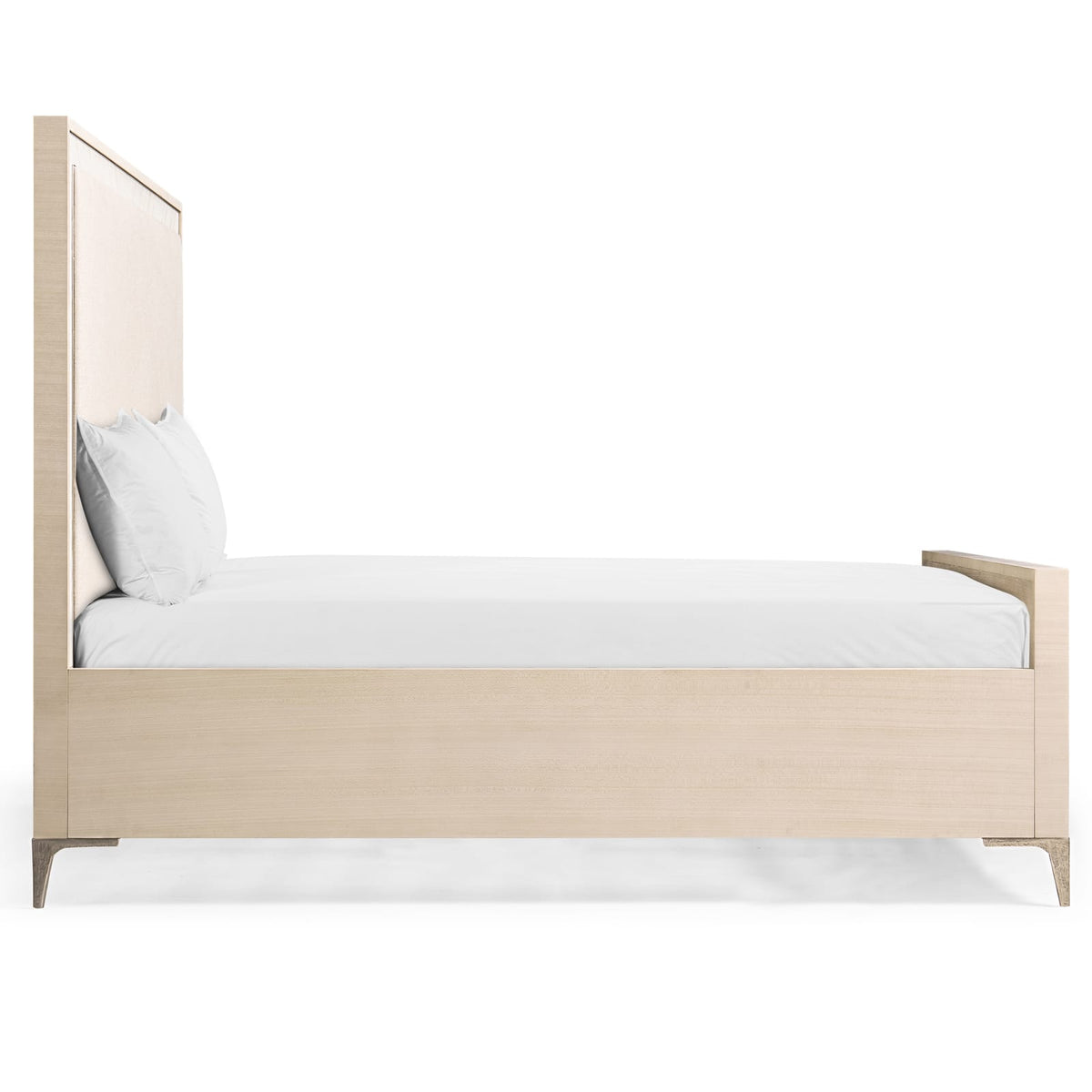 Jonathan Charles Sleeping Tideline Bone & Linen Upholstered UK Super King Bed House of Isabella UK