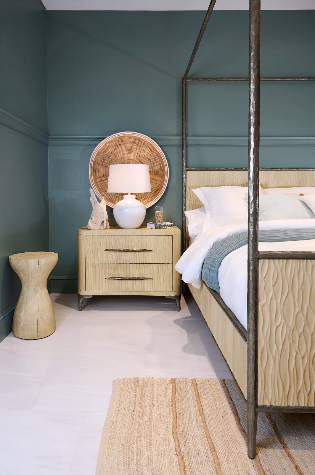 Jonathan Charles Sleeping Undercurrent Bedside Table House of Isabella UK