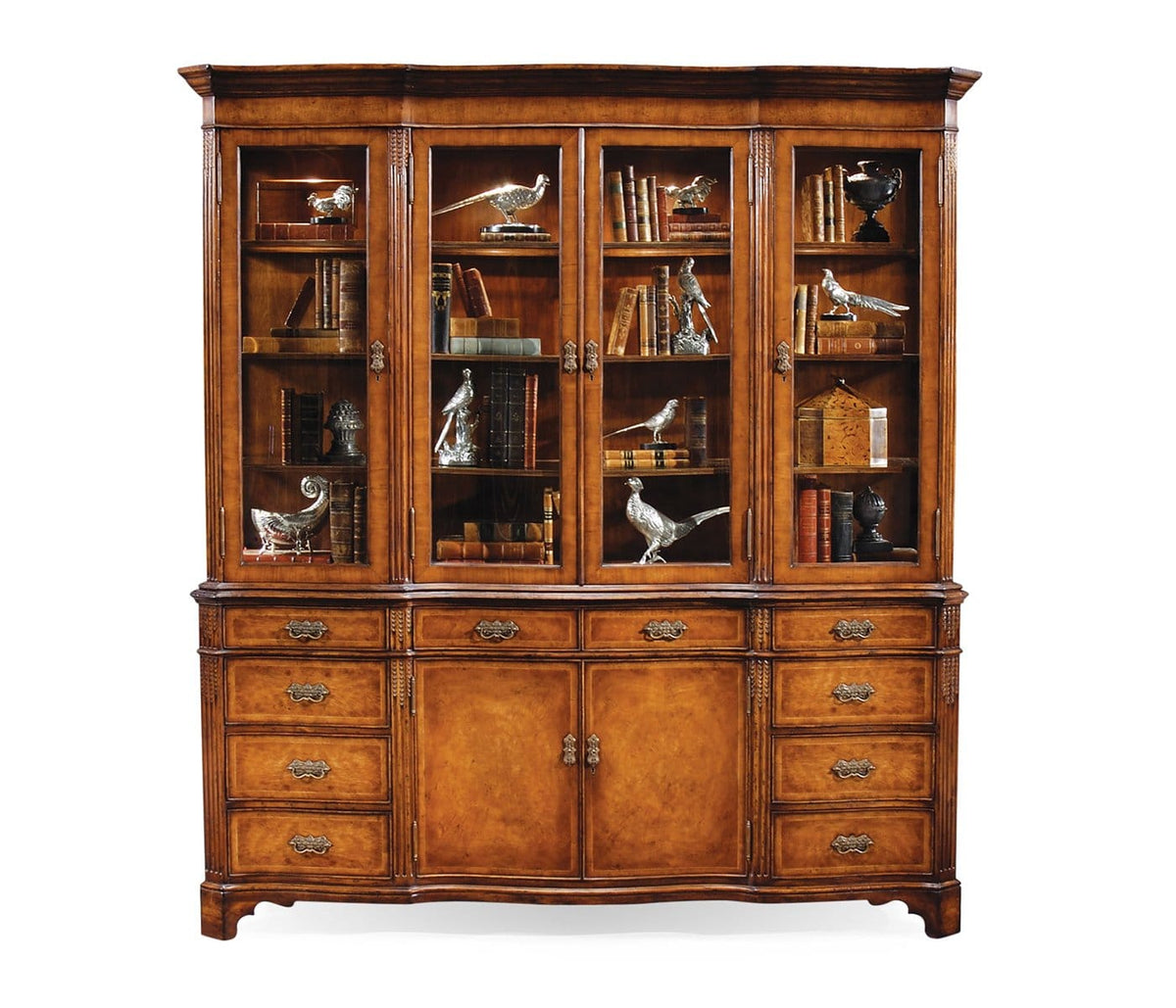 Jonathan Charles Storage Architrave China Display Cabinet in Walnut House of Isabella UK