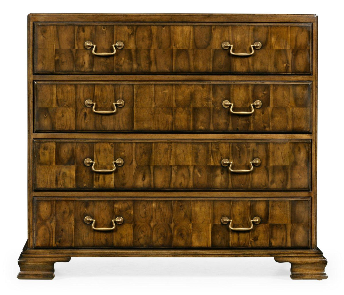 Jonathan Charles Storage Chest of Drawers Chippendale Honey Walnut House of Isabella UK