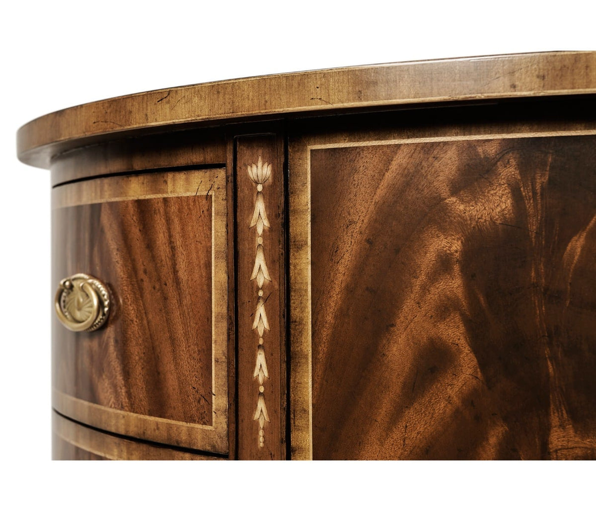 Jonathan Charles Storage Demilune Chest of Four Drawers Georgian House of Isabella UK