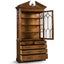 Jonathan Charles Storage Display Cabinet with Drawers George II in Walnut House of Isabella UK