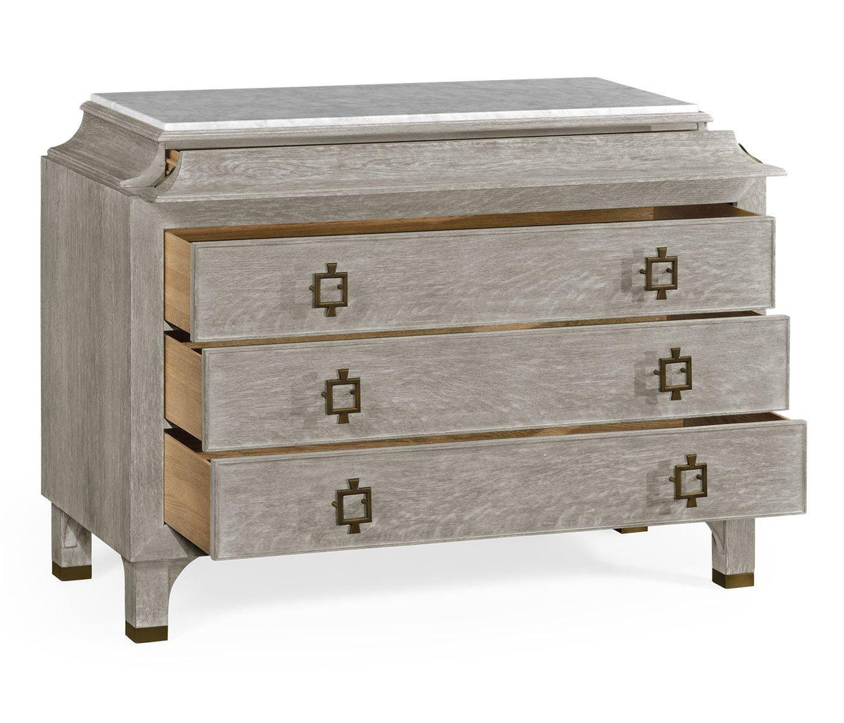 Jonathan Charles Storage Doha Chest of Drawers in Oak in Grey House of Isabella UK