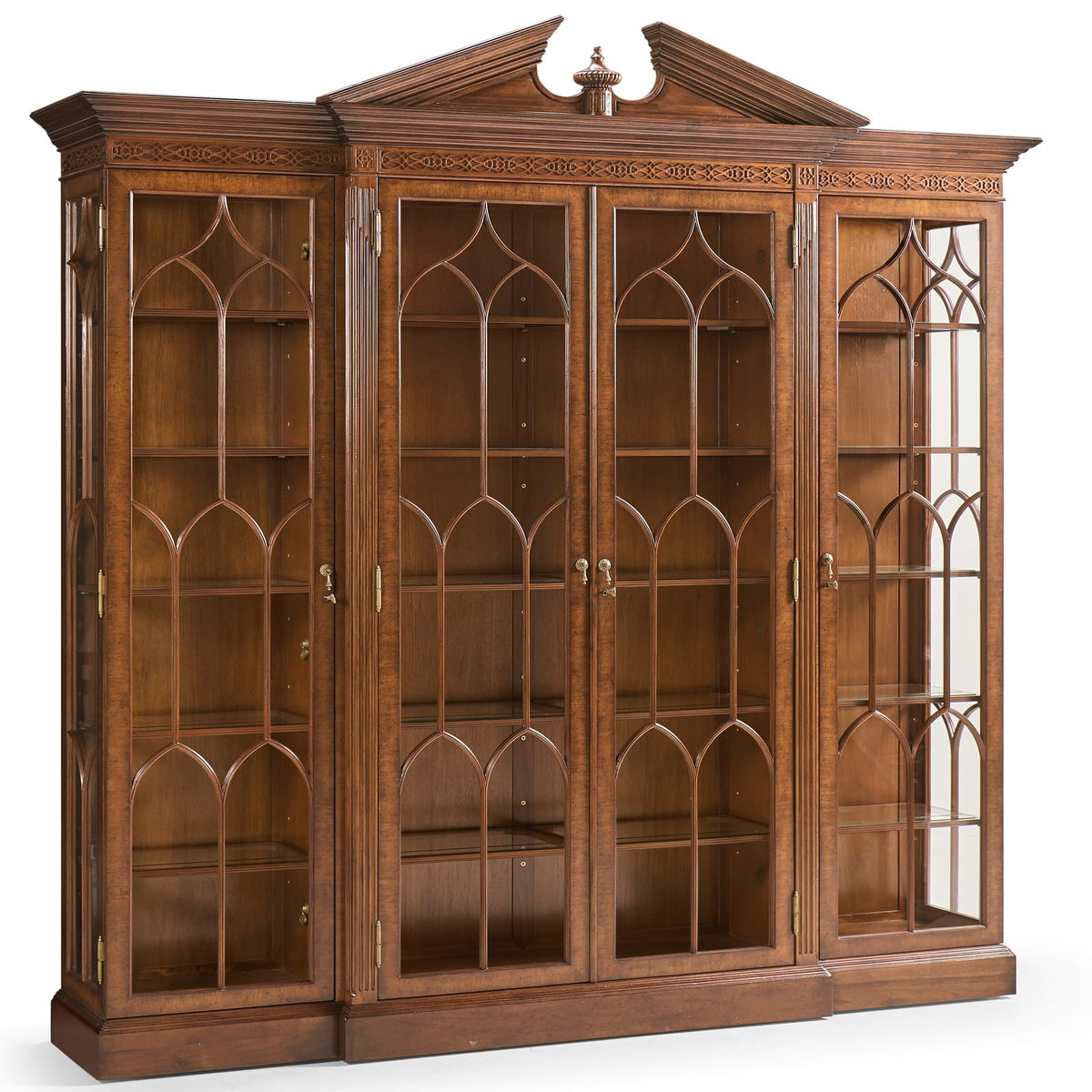 Jonathan Charles Storage George II Triple Breakfront China Display Cabinet House of Isabella UK
