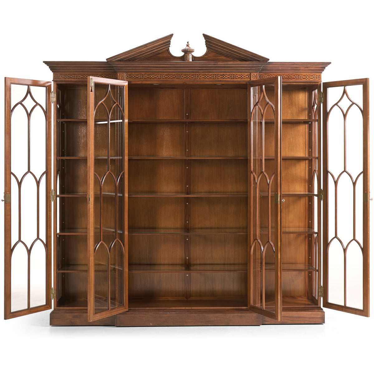 Jonathan Charles Storage George II Triple Breakfront China Display Cabinet House of Isabella UK