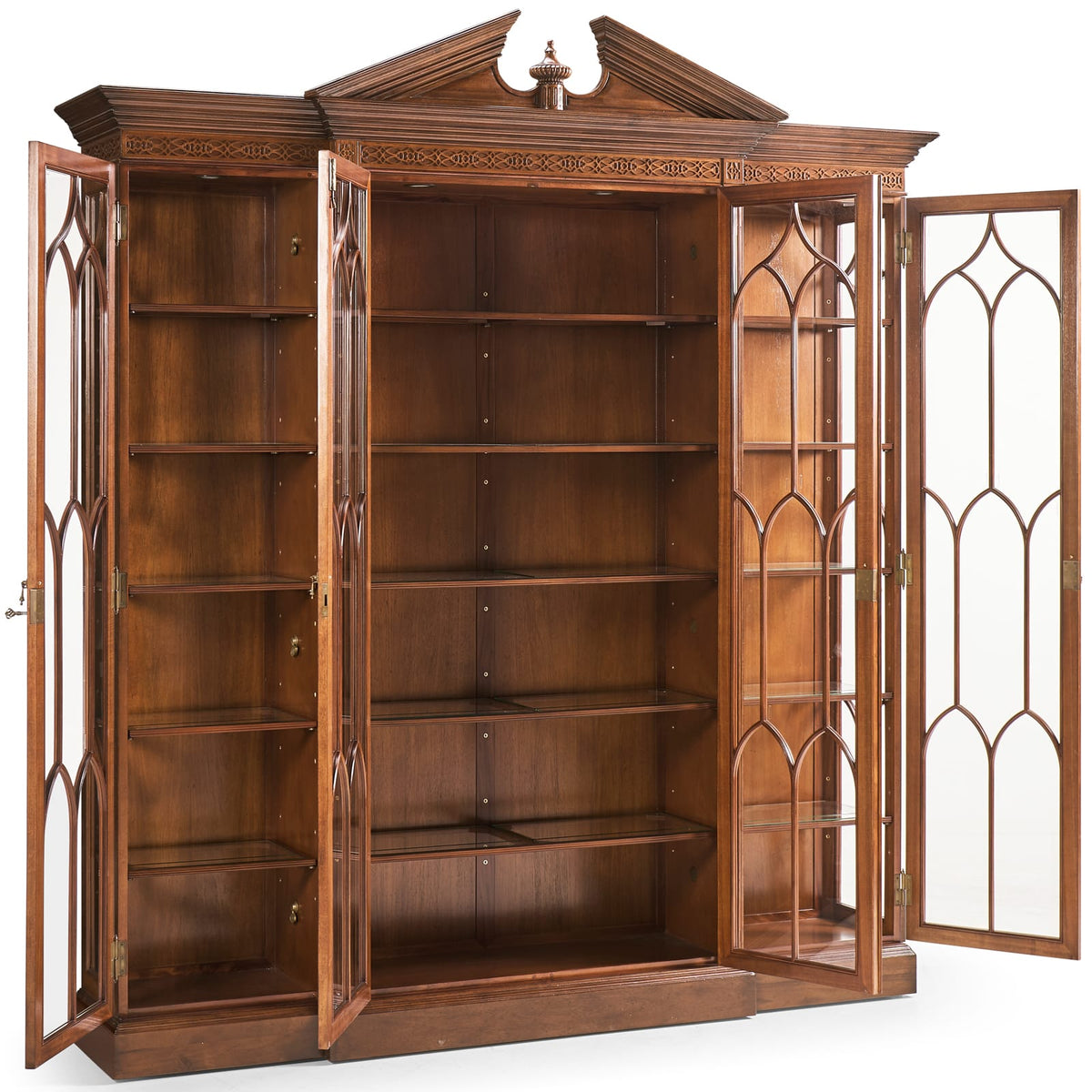 Jonathan Charles Storage George II Triple Breakfront China Display Cabinet House of Isabella UK
