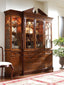 Jonathan Charles Storage George II Triple Mahogany Display Cabinet with Drawers House of Isabella UK