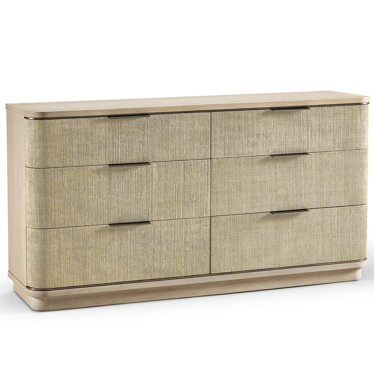 Jonathan Charles Storage Grasscloth Chest of Drawers House of Isabella UK