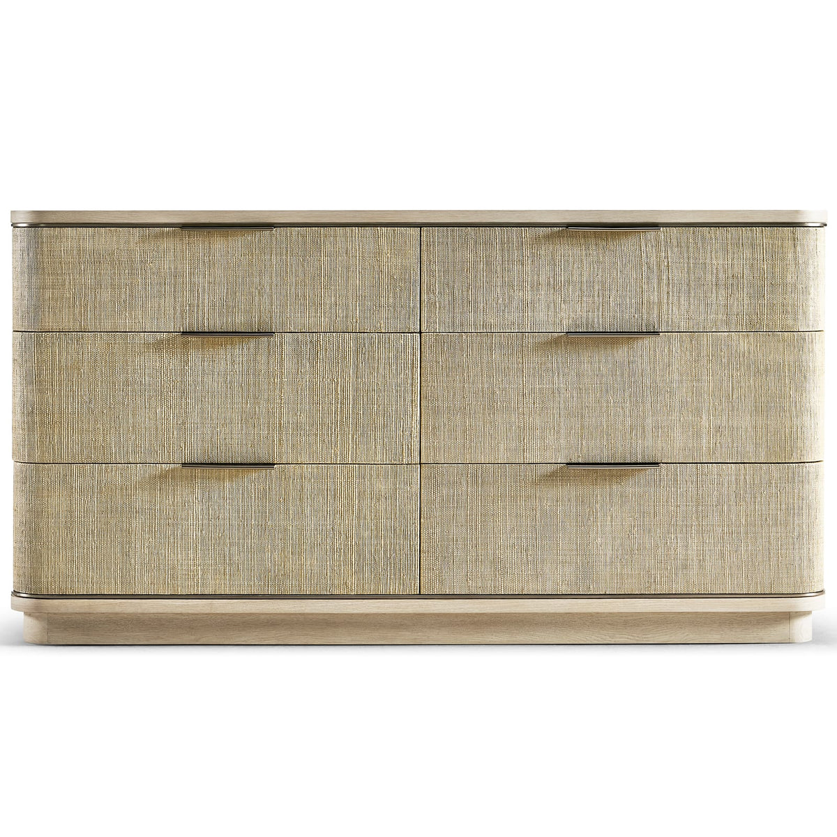 Jonathan Charles Storage Grasscloth Chest of Drawers House of Isabella UK