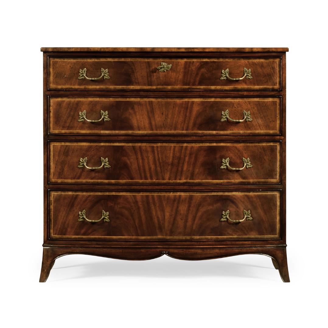 Jonathan Charles Storage Mahogany Bow Front Chest of Drawers House of Isabella UK