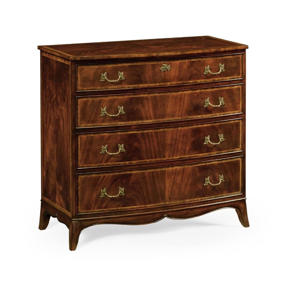 Jonathan Charles Storage Mahogany Bow Front Chest of Drawers House of Isabella UK