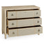 Jonathan Charles Storage Neap Leather Front Chest of Drawers House of Isabella UK