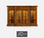 Jonathan Charles Storage Rustic China Display Cabinet in Country Walnut House of Isabella UK