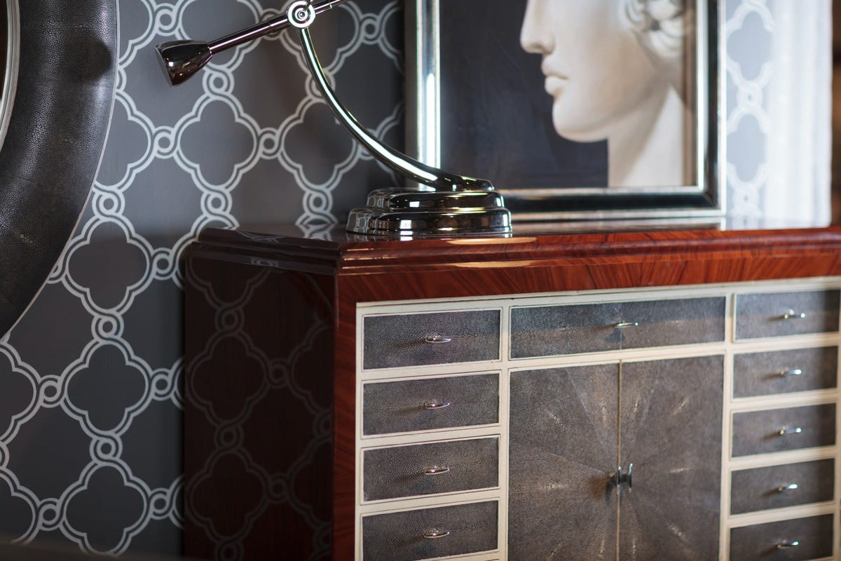 Jonathan Charles Storage Secretaire Cabinet with Brass High Lustre House of Isabella UK