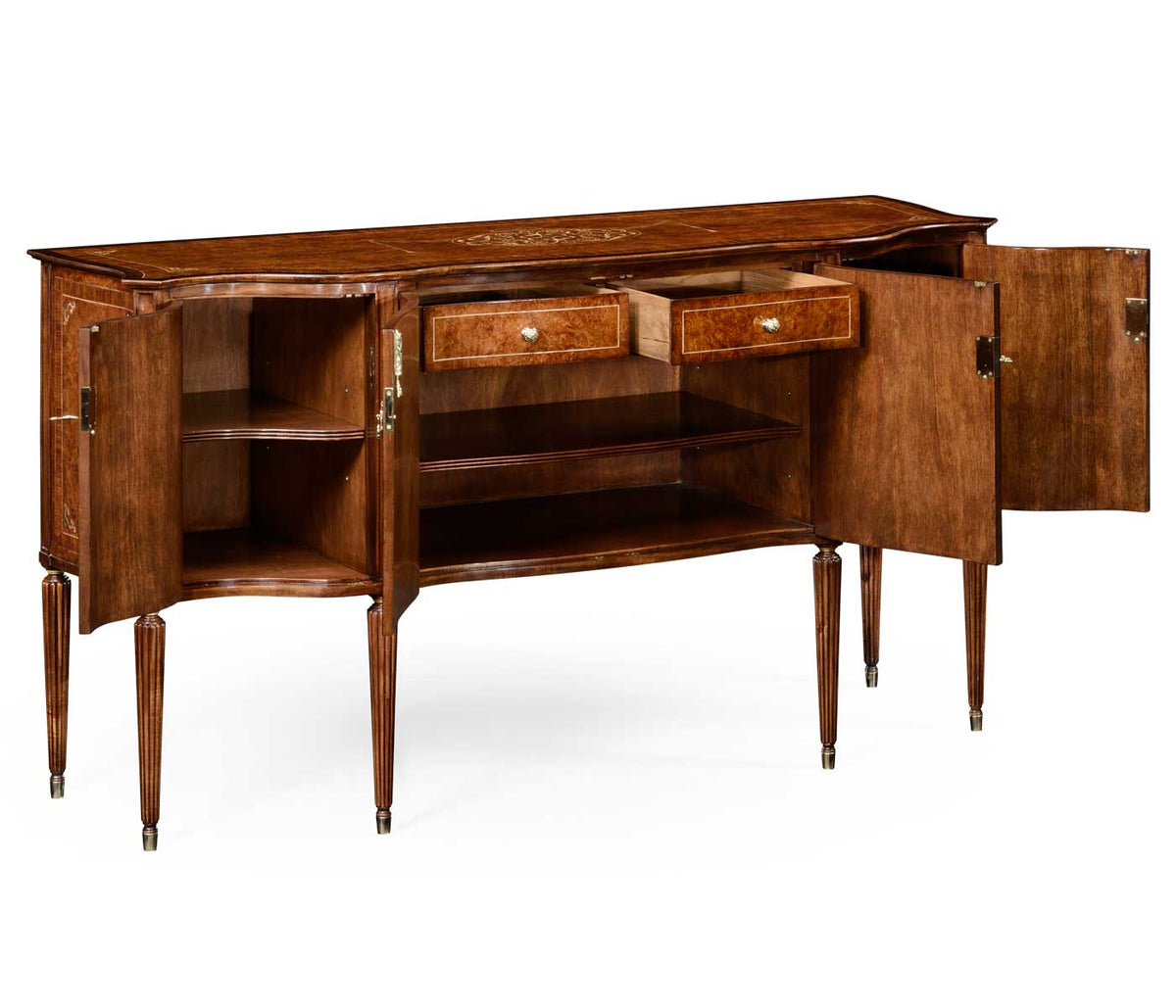 Jonathan Charles Storage Serpentine Sideboard Mother of Pearl House of Isabella UK