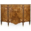 Jonathan Charles Storage Sheraton Style Bowfront Storage Cabinet in Light Walnut House of Isabella UK
