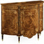 Jonathan Charles Storage Sheraton Style Bowfront Storage Cabinet in Light Walnut House of Isabella UK