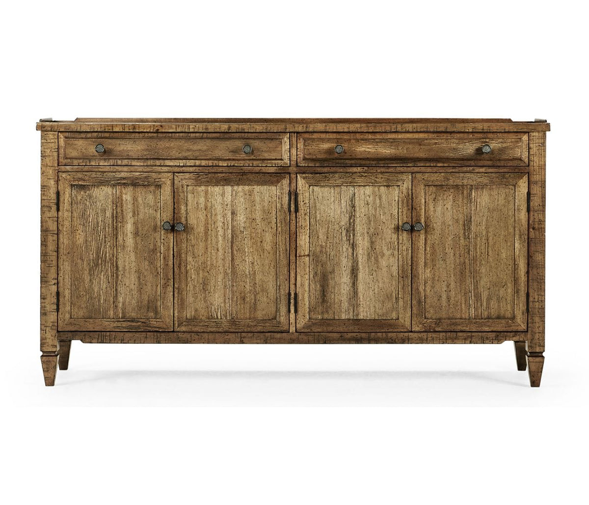 Jonathan Charles Storage Sideboard Rustic with Four Doors in Medium Driftwood House of Isabella UK