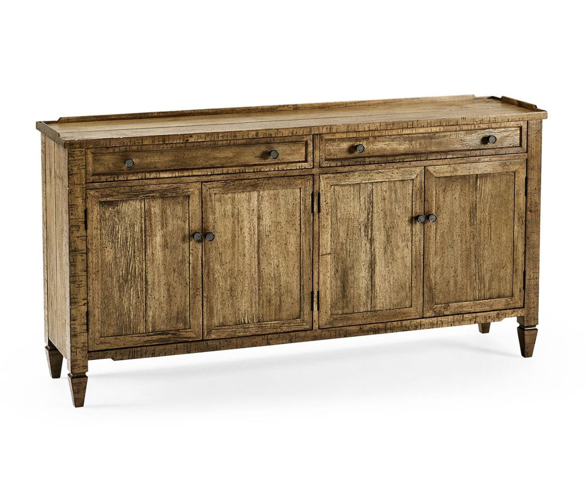 Jonathan Charles Storage Sideboard Rustic with Four Doors in Medium Driftwood House of Isabella UK