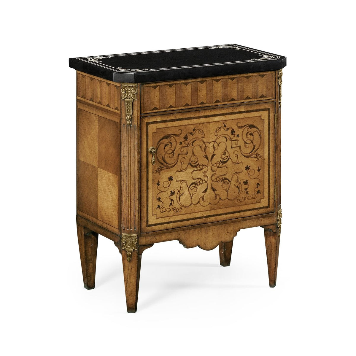 Jonathan Charles Storage Small Cabinet Palazzo in Black Scagliola House of Isabella UK