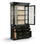 Jonathan Charles Storage Sprite Painted Black Display Cabinet House of Isabella UK