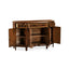 Jonathan Charles Storage Starburst Mahogany Side Cabinet House of Isabella UK