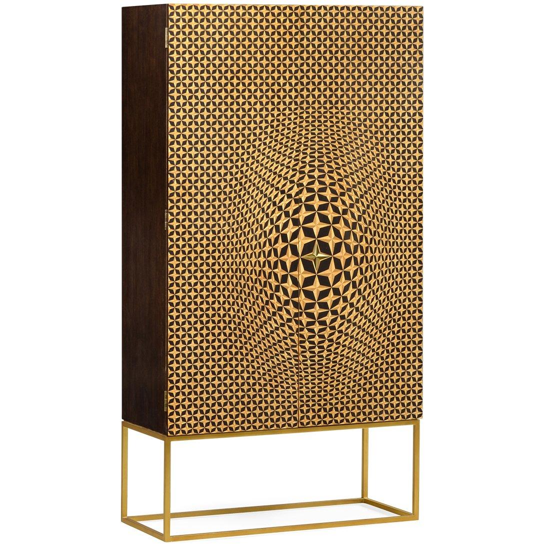 Jonathan Charles Storage Tall Cabinet Geometric House of Isabella UK