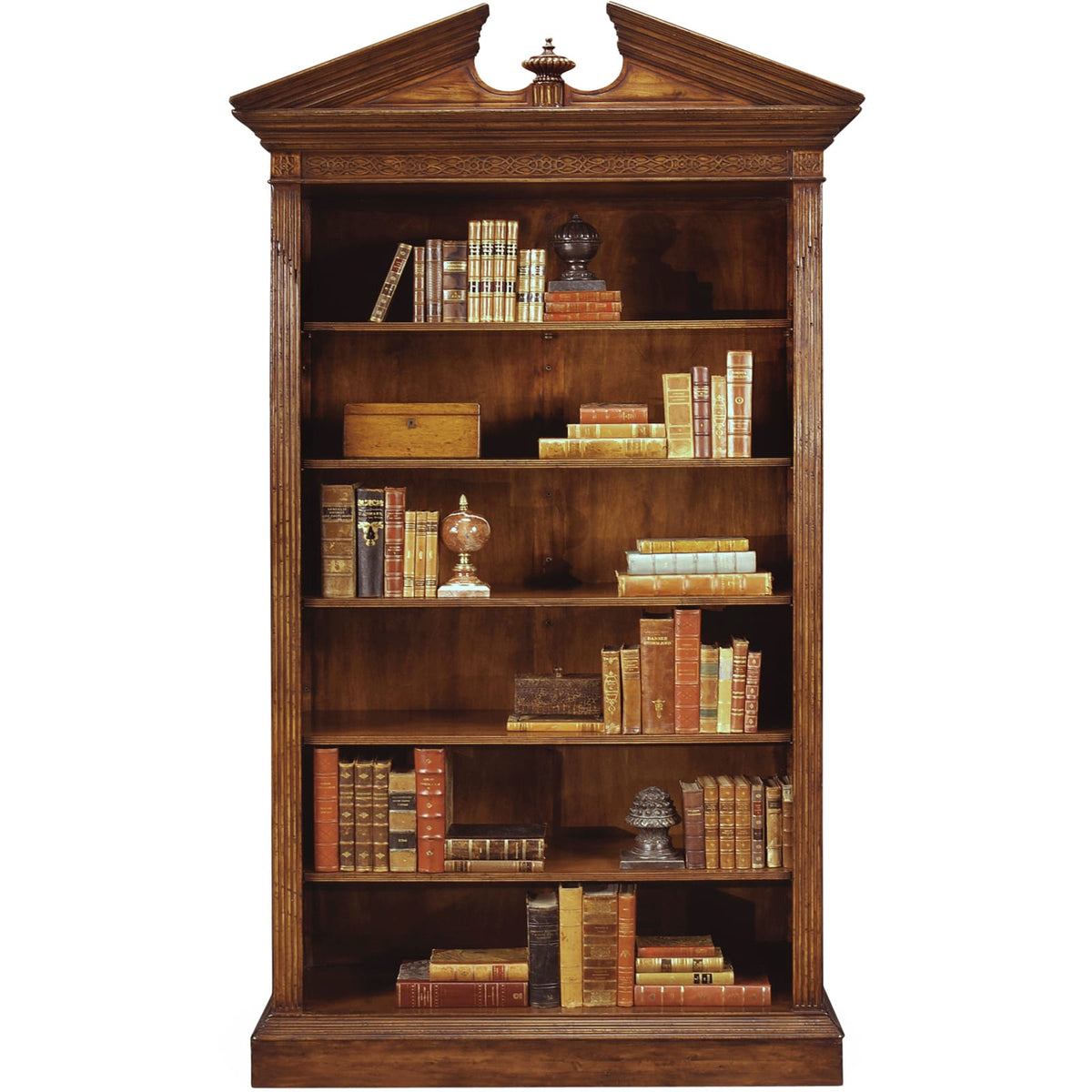 Jonathan Charles Storage Walnut Open Bookcase House of Isabella UK