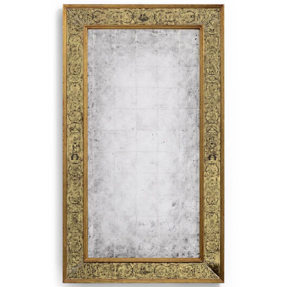 Wall Mirror Renaissance in Eglomise - Gold