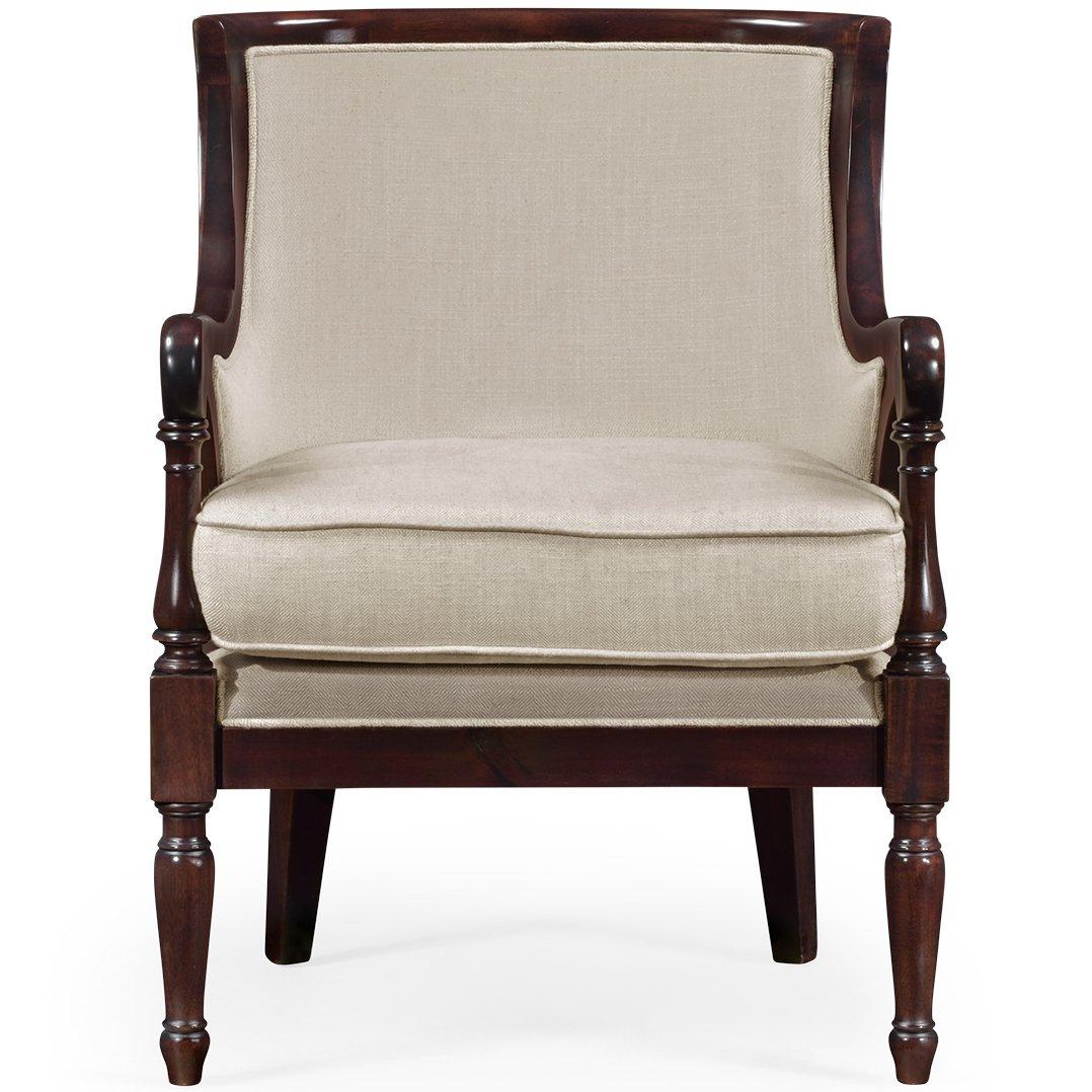 Curved Accent Chair Malaysian in Antwerp