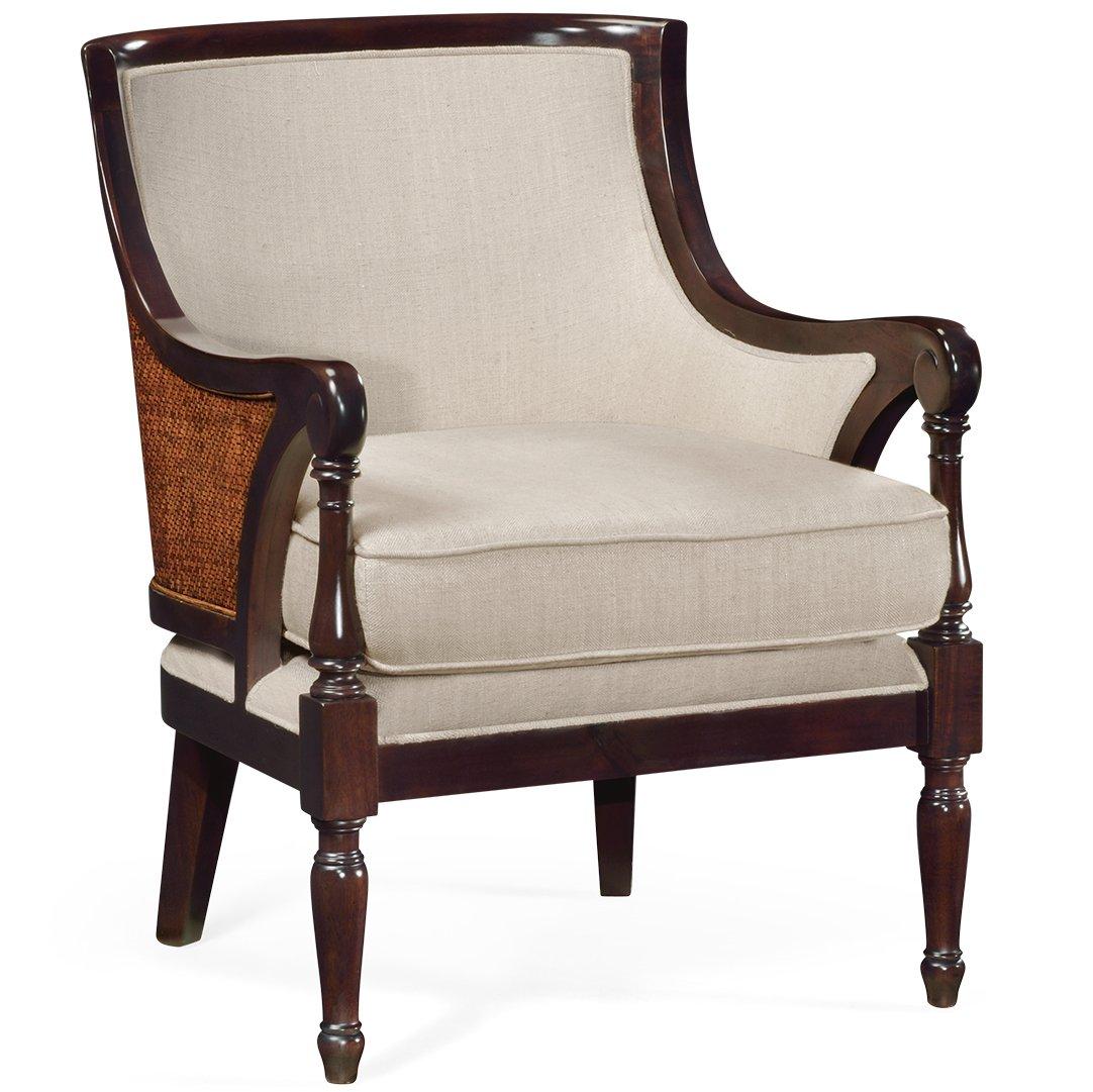Curved Accent Chair Malaysian in Antwerp