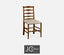 Dining Chair Rustic Ladder Back in Antwerp - Country Walnut