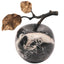 Keiichi Accessories Apple Ornament in Bulgari Black Marble House of Isabella UK