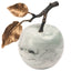Keiichi Accessories Apple Ornament in Green Marble House of Isabella UK