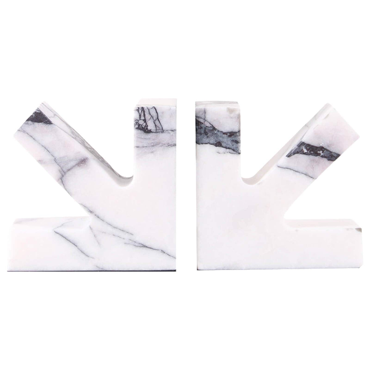 Keiichi Accessories Arrow Bookends in Marble House of Isabella UK