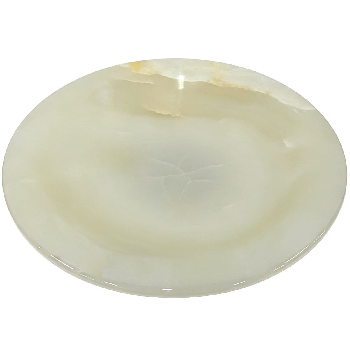 Keiichi Accessories Bjorn Pedestal Bowl in White Jade Marble House of Isabella UK