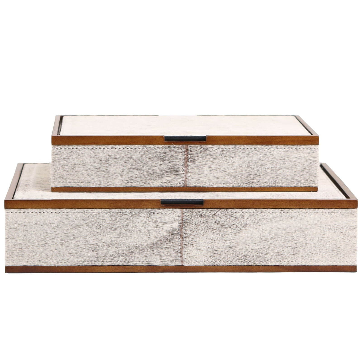 Keiichi Accessories Carrington Horsehair Decorative Box - Large House of Isabella UK