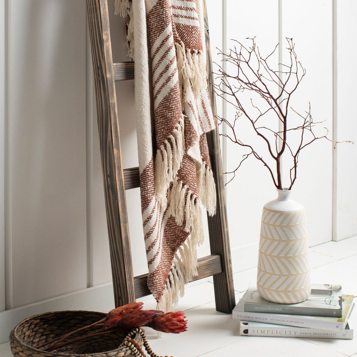 Keiichi Accessories Chamonix Hand Woven Throw 152 x 127 cm House of Isabella UK