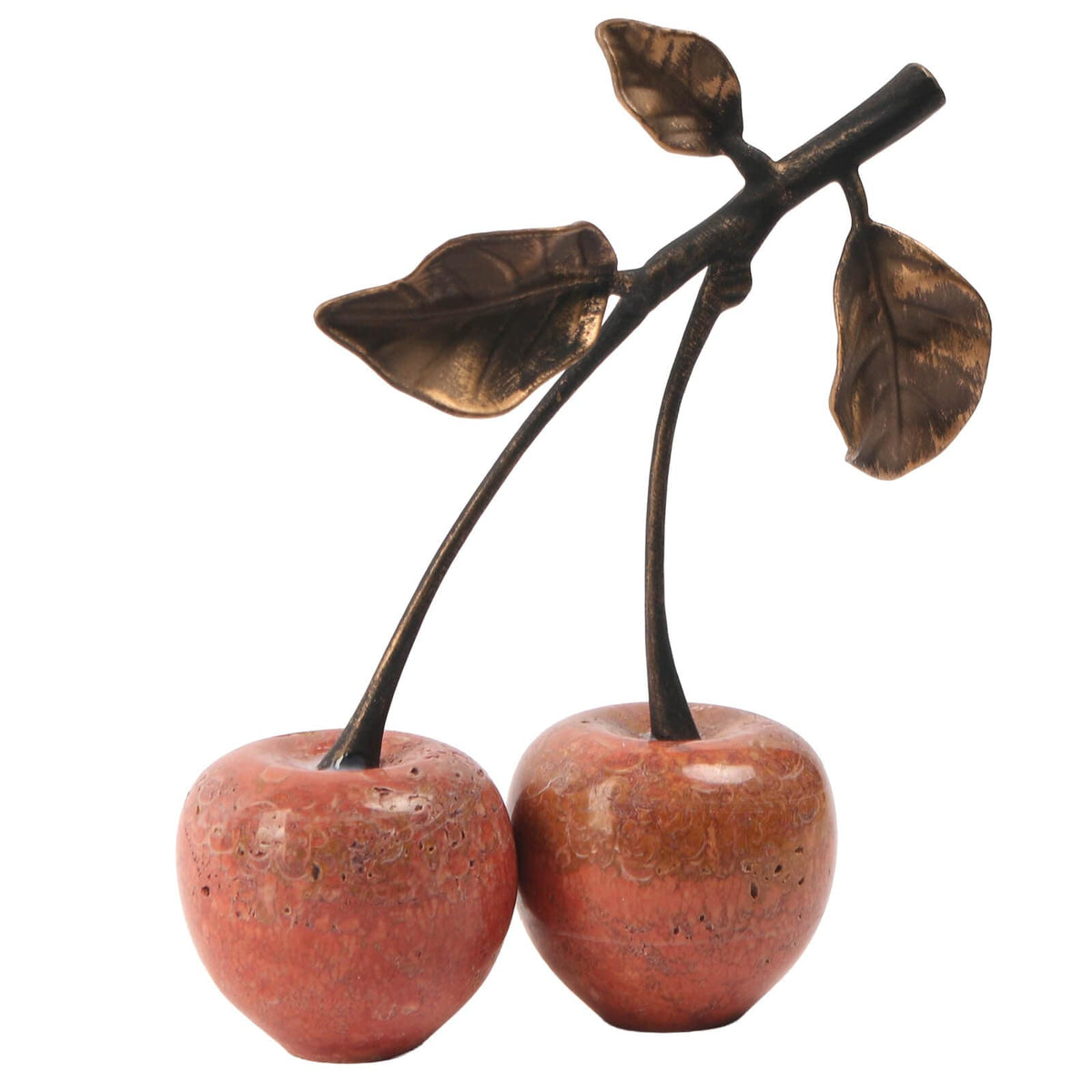 Keiichi Accessories Cherry Ornament in Red Marble House of Isabella UK