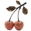 Keiichi Accessories Cherry Ornament in Red Marble House of Isabella UK