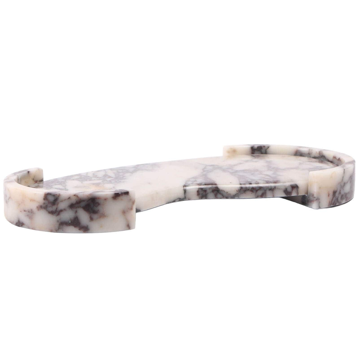 Keiichi Accessories Curved Tray in Bulgari Purple Marble House of Isabella UK