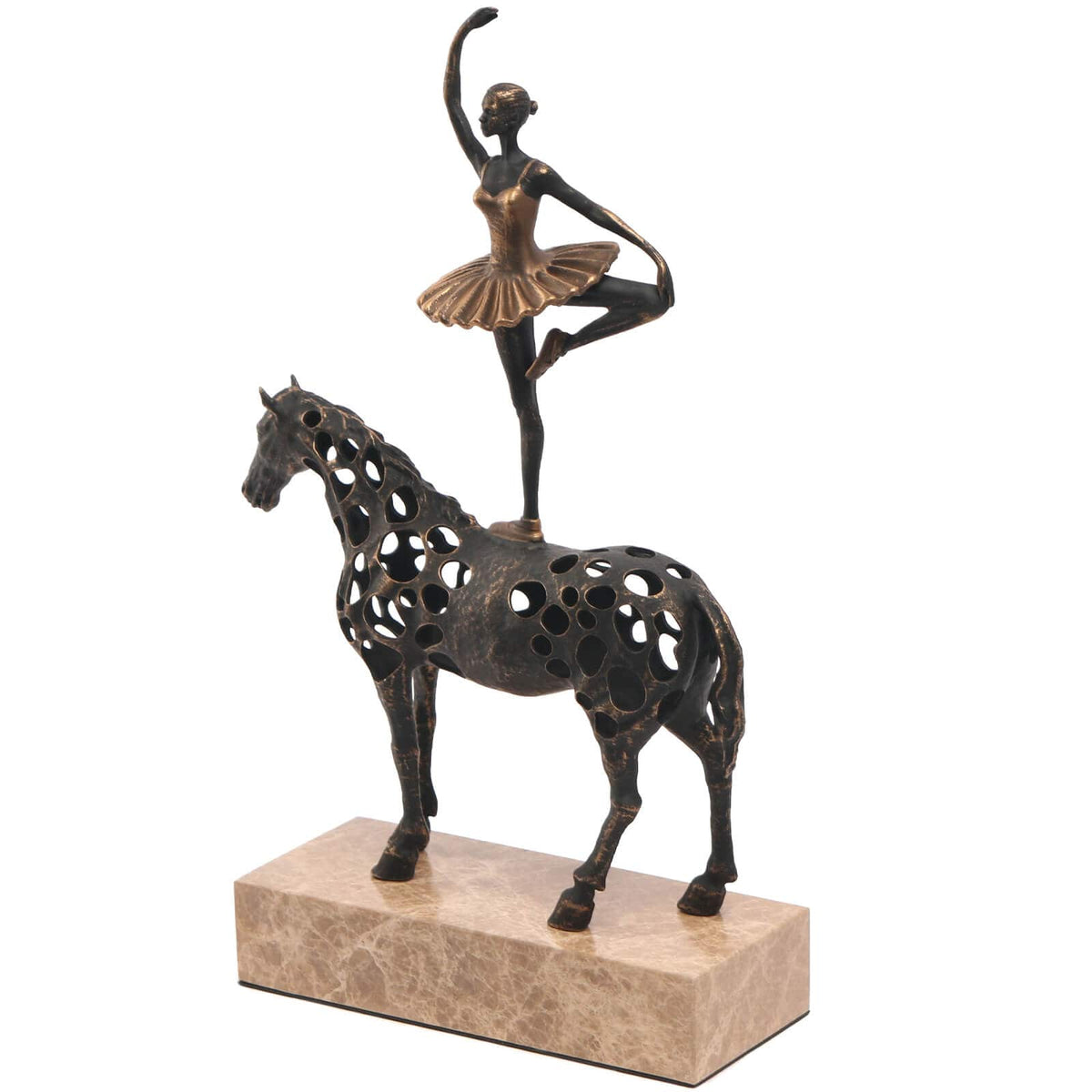 Keiichi Accessories Dancing Balance Sculpture in Dark Bronze House of Isabella UK