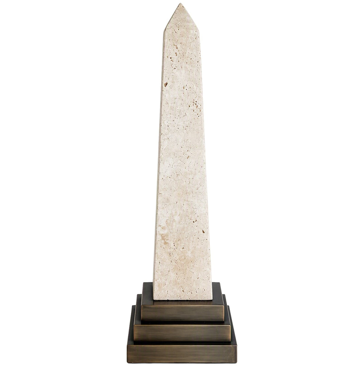 Keiichi Accessories Darius Sculpture in Travertine - Large House of Isabella UK