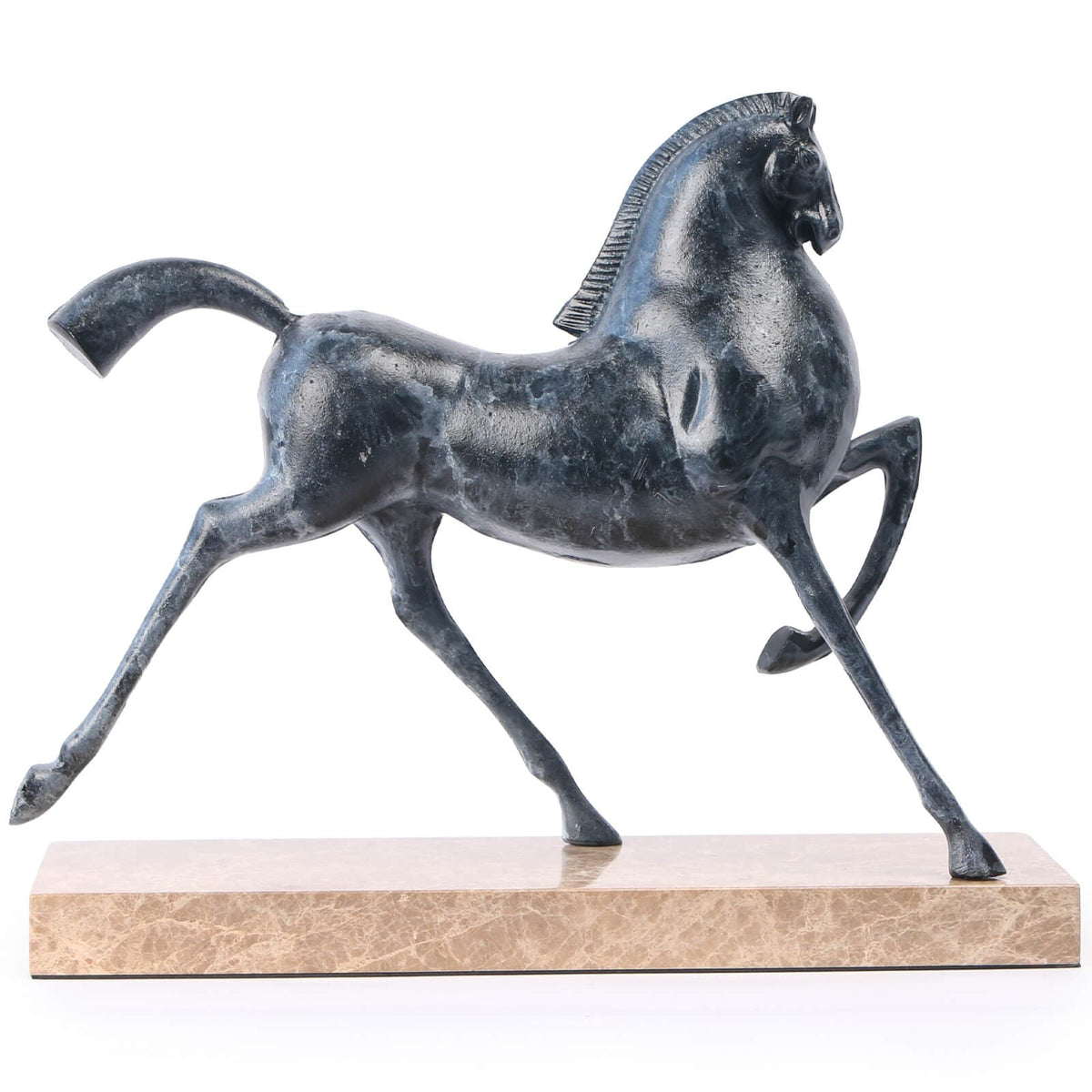 Keiichi Accessories Flying Horse Sculpture in Dark Nickel House of Isabella UK
