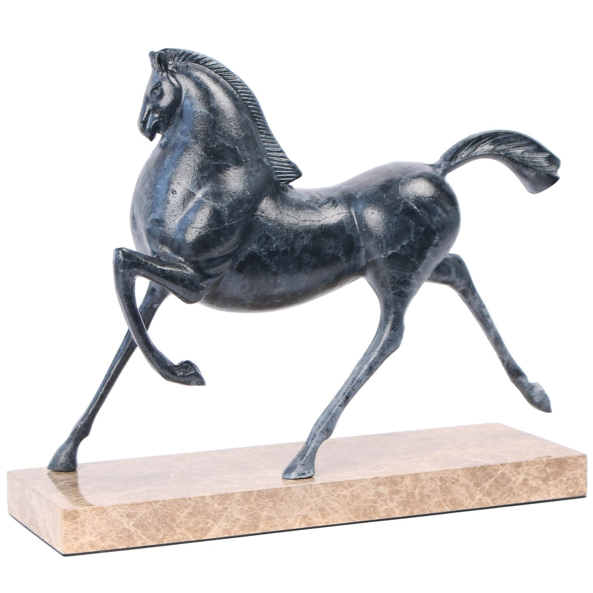 Keiichi Accessories Flying Horse Sculpture in Dark Nickel House of Isabella UK