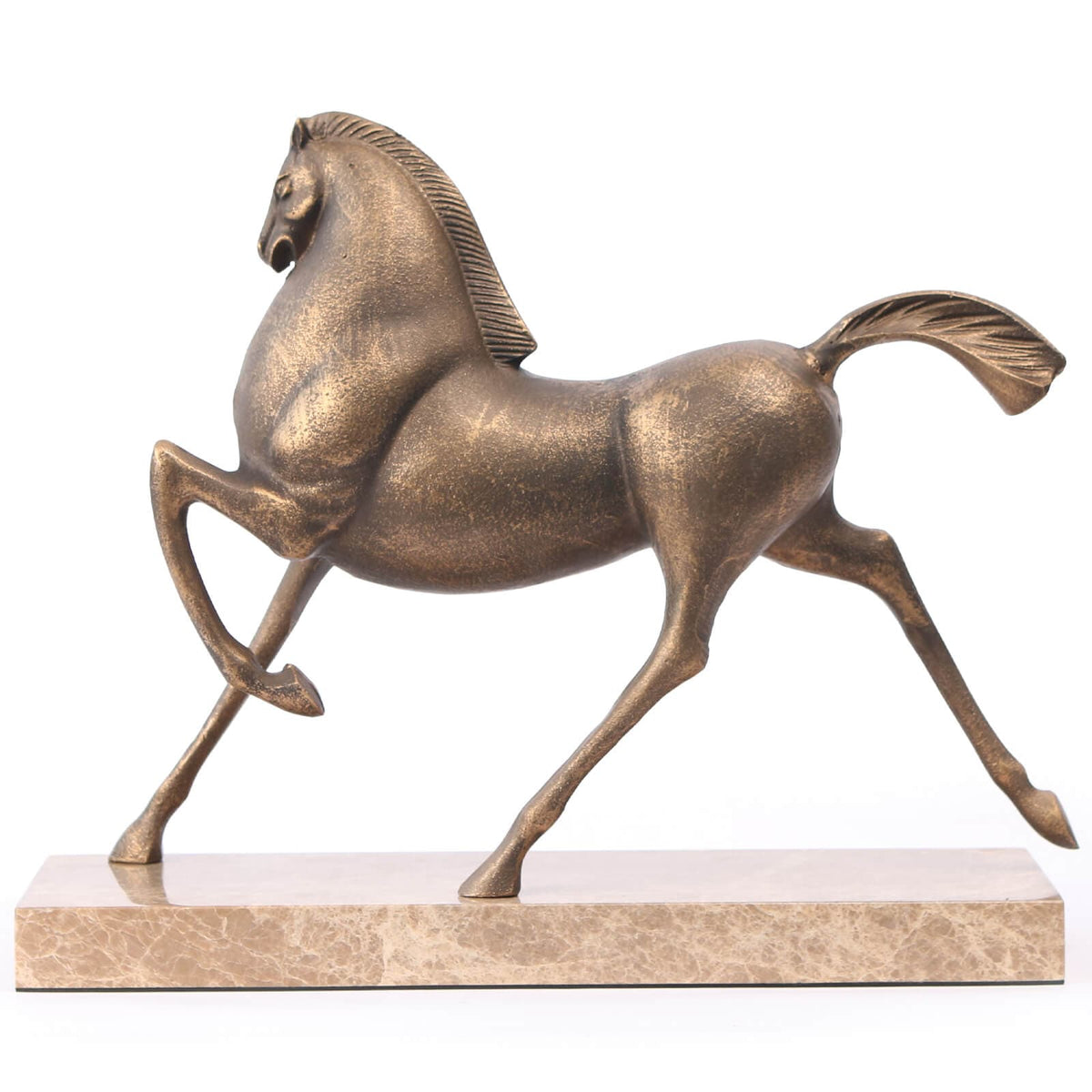 Keiichi Accessories Flying Horse Sculpture in Gold House of Isabella UK