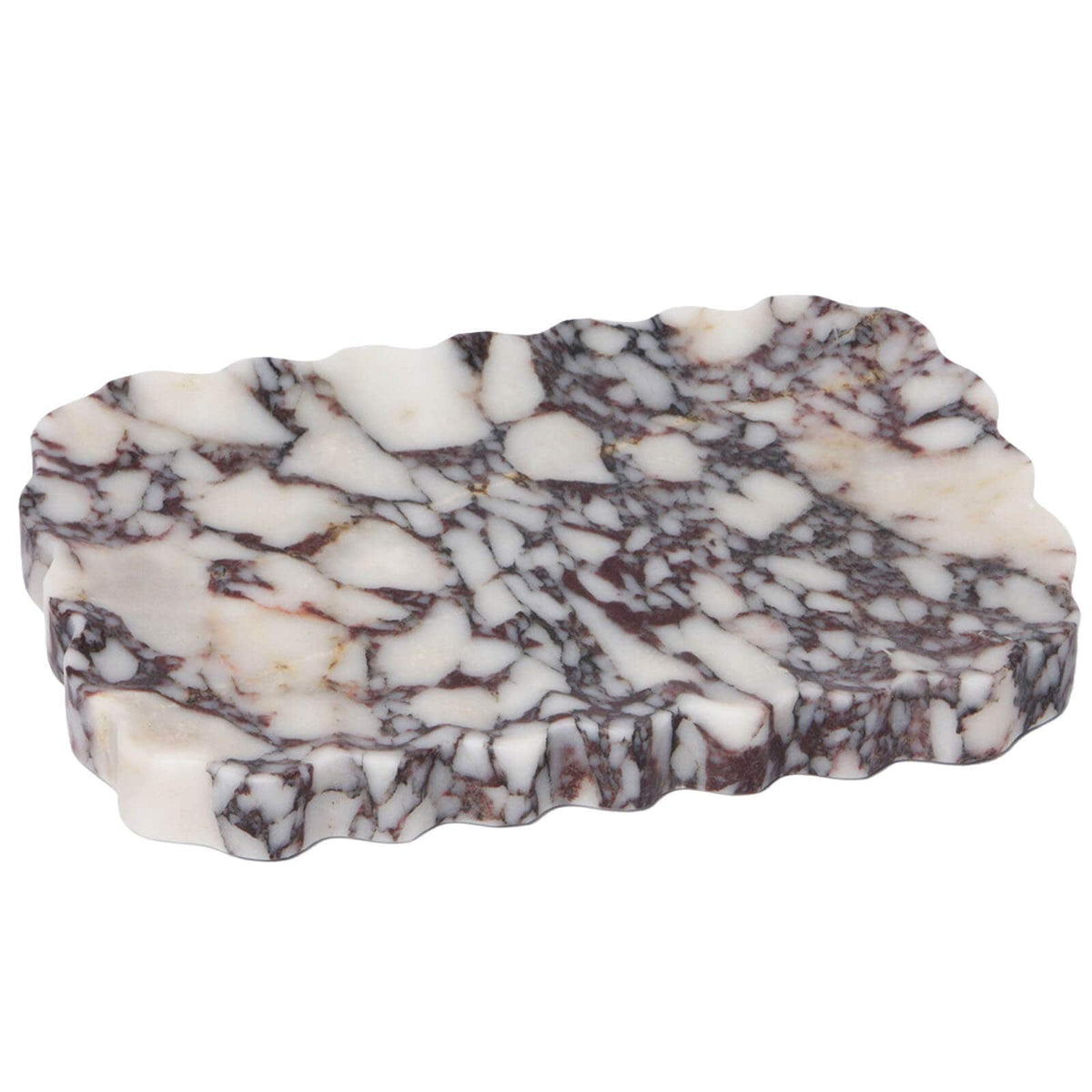 Keiichi Accessories Freeform Tray in Bulgari Purple Marble House of Isabella UK