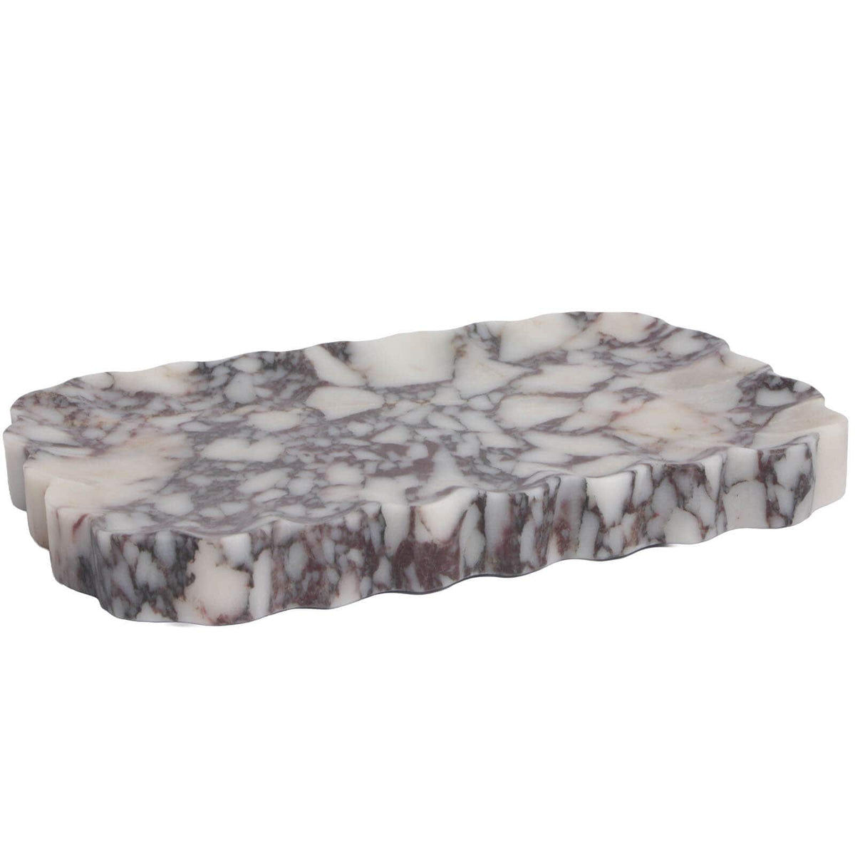 Keiichi Accessories Freeform Tray in Bulgari Purple Marble House of Isabella UK