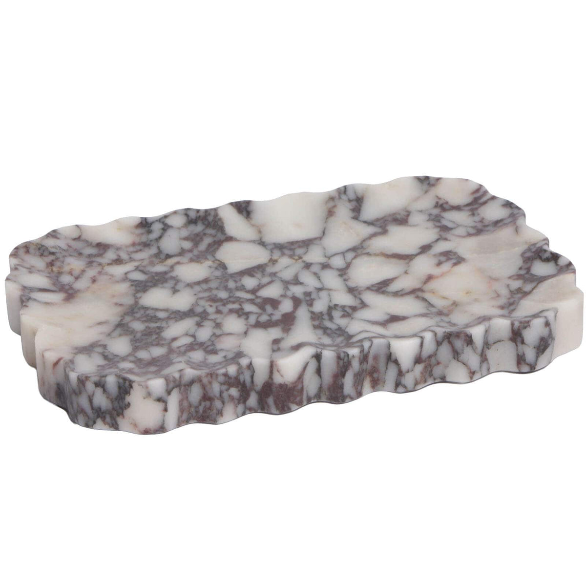 Keiichi Accessories Freeform Tray in Bulgari Purple Marble House of Isabella UK